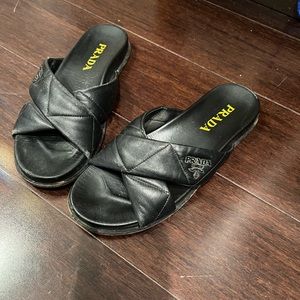 Women Prada slides